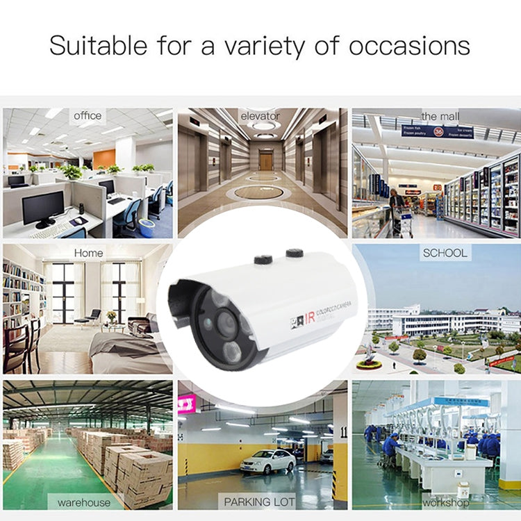 CMOS 420TVL 6mm Lens Metal Material Array LED Color Infrared Camera with 3 LED, IR Distance: 20m, CMOS 103060 3LED CMOS 420TVL 6mm Lens Metal Material Array LED Color Infrared Camera with 3 LED, IR Distance: 20m, CMOS 103060 3LED